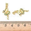 Brass Micro Pave Cubic Zirconia Pendants KK-L243-29G-06-3