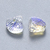 Transparent Spray Painted Glass Beads GLAA-T016-05C-2