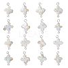 16Pcs Natural Keshi Pearl Connector Charms PALLOY-HS00045-1