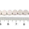 Flat Round Tibetan Style Alloy Bead Strands TIBEB-O007-48-NR-4