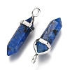 Natural Dalmatian Jasper Double Terminated Pointed Pendants G-F295-04O-2
