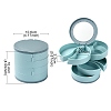 Rotatable 4-Layer Plastic Jewelry Storage Box AJEW-YW0001-13B-3