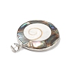 Natural Abalone Shell/Paua Shell Pendants BSHE-E029-02P-4