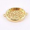 Brass Cabochon Connector Settings KK-F748-02G-1