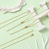 6Pcs Iron Cable Chains Necklaces for Women MAK-YW0001-05-5