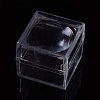 Transparent Plastic Ring Viewer Magnifier Boxes CON-K007-02B-1