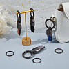 4Pcs 4 Colors Suede Fabric Pendant Keychains KEYC-FH0001-78-4