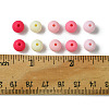 70Pcs Rubberized Style Acrylic Beads MACR-FS0001-71B-5