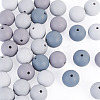 40Pcs 4 Colors Round Silicone Focal Beads SIL-TAD0001-02B-3