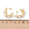 Brass Stud Earrings KK-U058-66G-5