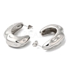 Non-Tarnish 304 Stainless Steel Twist Arch Stud Earrings EJEW-B026-12P-2