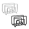 2Pcs 2 Colors Paper Towel Holder DJEW-UN0001-01-1