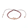 Adjustable Nylon Cord Braided Bead Bracelet BJEW-JB05732-2