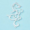 Antique Style Auspicious Clouds Alloy Connector Charms FIND-G016-03S-3