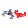 Transparent UV Plating Acrylic Beads OACR-T028-35-1-2