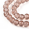 Crackle Glass Beads Strands CCG-Q001-6mm-07-3