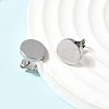 304 Stainless Steel Stud Earrings EJEW-L309-01C-P-3