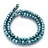 Electroplated Non-magnetic Synthetic Hematite Beads Strands G-P392-J09-1