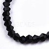 Faceted Bicone Glass Beads Stretch Bracelets BJEW-T016-02A-3