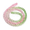 Transparent Painted Glass Beads Strands DGLA-A034-T3mm-A18-5