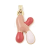Alloy Enamel Pendants ENAM-S023-01G-K-2