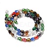 Electroplate Glass Beads Strands EGLA-D015-7x5mm-38-2