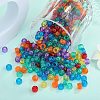 1200Pcs 6 Colors Transparent Plastic Beads KY-SZ0001-55-3