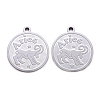 Non-Tarnish 201 Stainless Steel Pendants STAS-R106-04-1