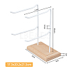 2-Tier 2-Row Iron Jewelry Display Rack EDIS-WH0029-97B-2