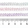 Transparent Painted Glass Beads Strands DGLA-A034-T4mm-A23-3