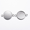 Tarnish Resistant 304 Stainless Steel Cabochon Connector Settings LS-STAS-P161-29-20mm-2