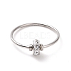 Crystal Rhinestone Flat Round Finger Ring RJEW-D120-22B-P-2