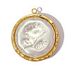 304 Stainless Steel with Resin Pendants RE-OY001-07G-1
