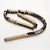 Electroplate Non-magnetic Synthetic Hematite Bead Strands G-F300-15-06-2