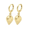 Cone Rack Plated Brass Leverback Dangle Earrings for Women EJEW-Z051-04G-1