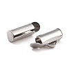 Non-Tarnish 304 Stainless Steel Slide On End Clasp Tubes STAS-C044-07B-P-4