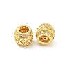 Brass Micro Pave Cubic Zirconia European Beads KK-H452-12G-2