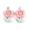 Resin Pendants RESI-I061-04B-1