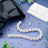 40Pcs 4 Colors Brass Ring Charm Connectors KK-TA0008-48-7