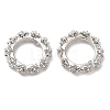 Rack Plating Brass Micro Pave Cubic Zirconia Beads KK-A186-01A-P-1