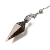 Resin Bullet Dowsing Pendulum Big Pendants G-H058-01AS-10-2