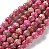 Dyed Natural Regalite/Imperial Jasper/Sea Sediment Jasper Beads Strands G-B124-C01-14-1
