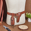 Medieval PU Leather Waist Belt Pouches with Alloy Rivets AJEW-WH0678-30A-4