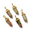 Natural Unakite Pointed Pendants G-K329-39G-1