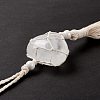 Natural Quartz Crystal Pendant Decorations HJEW-E579-01B-3