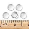 Transparent Half Round Glass Cabochons X-GGLA-R027-10mm-5