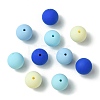 Rubberized Style Opaque Acrylic Beads LS-MACR-CJC0009-02D-8