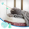 Silicone Heart & Synthetic Rubber Cone Knitting Needle Point Protectors DIY-NB0010-18-6