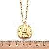 304 Stainless Steel Constellation Pendant Necklaces NJEW-K392-01G-10-5