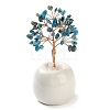 Natural Apatite Chips Tree of Life Decorations DJEW-C016-02G-1